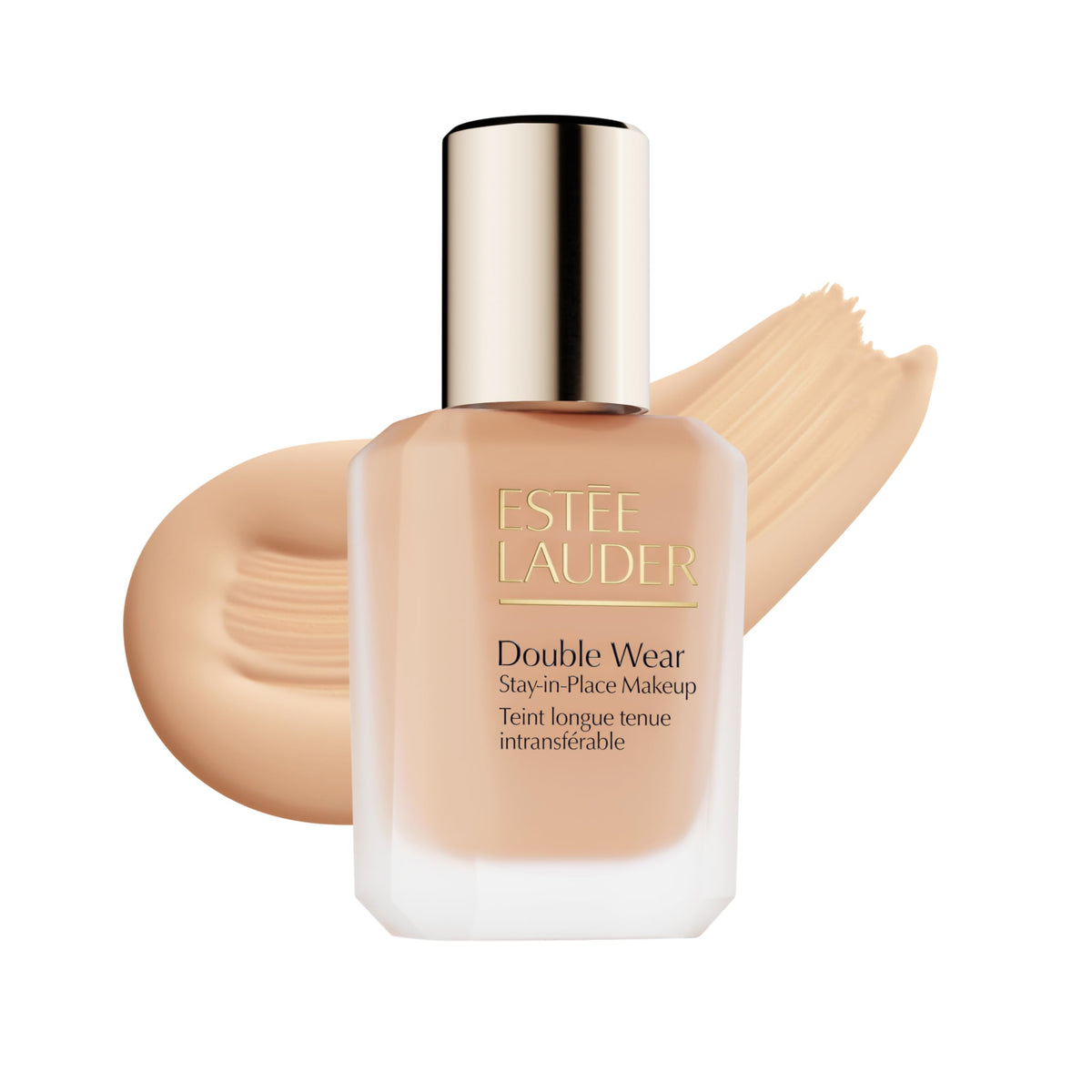 Estée Lauder front bottle showing packaging and durable design benefit