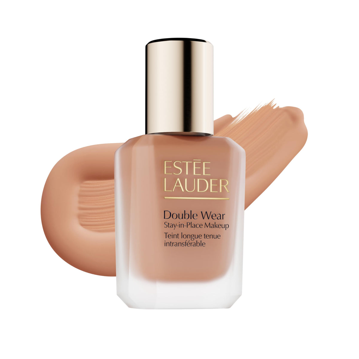 Estée Lauder bottle front view showing product and elegant packaging benefit: shelf-ready display