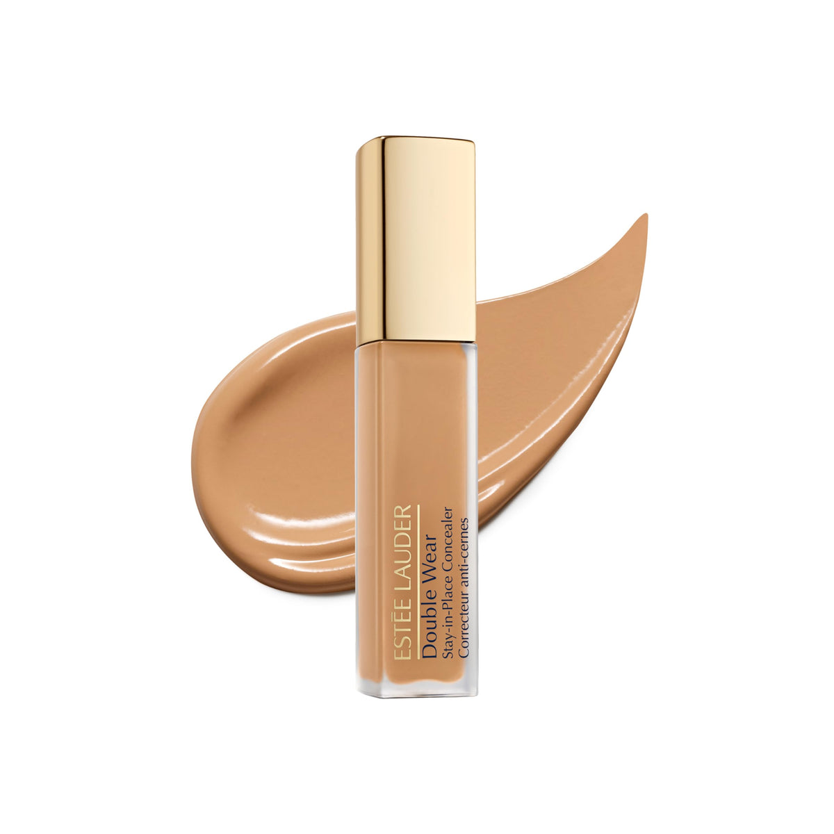 Estée Lauder front packaging showing sleek tube and cap, professional finish