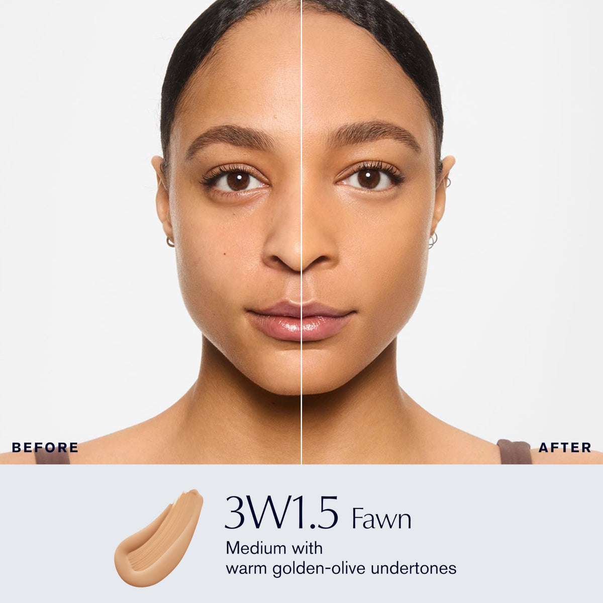 Estée Lauder bottle open with product dispensing for controlled application
