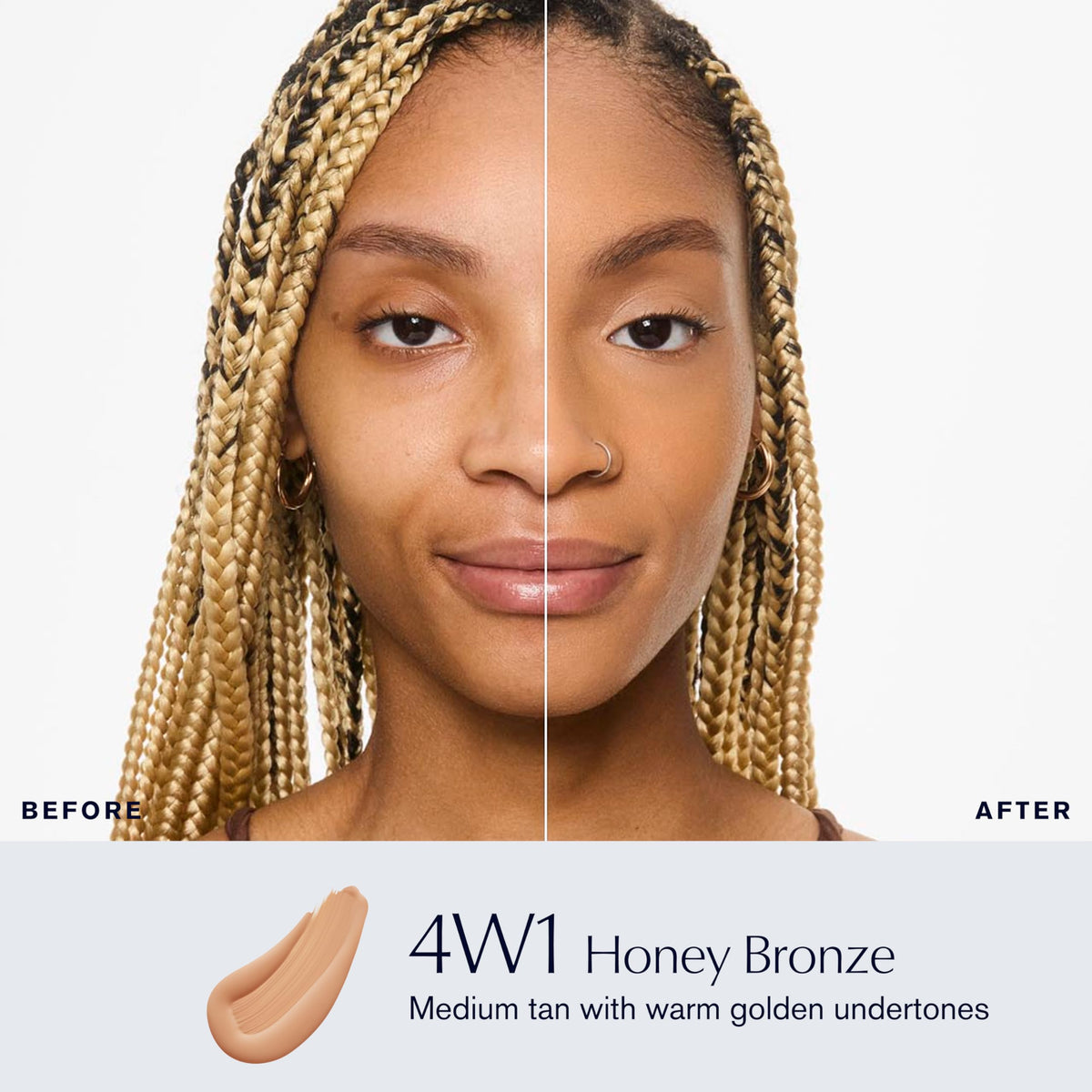 Estée Lauder pump dispensing foundation for precise, mess-free application