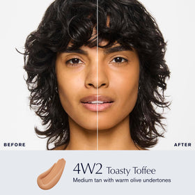 Estée Lauder pump dispensing foundation for controlled, mess-free application