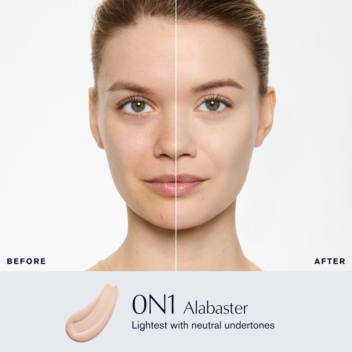 Estée Lauder pump dispensing foundation drop for controlled, mess-free application benefit