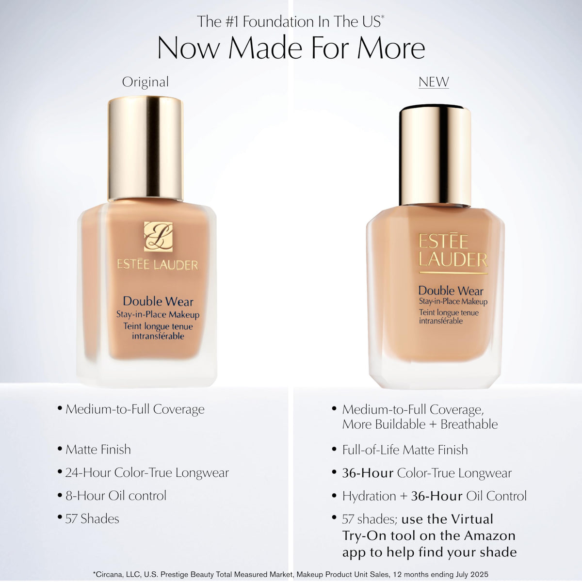 Estée Lauder arm swatches displaying multiple shades for precise color match