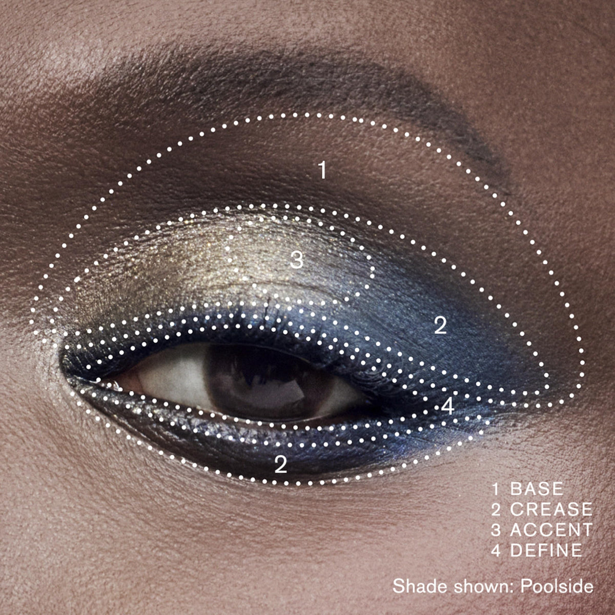Estée Lauder swatched textures on skin highlighting silky, blendable pigments