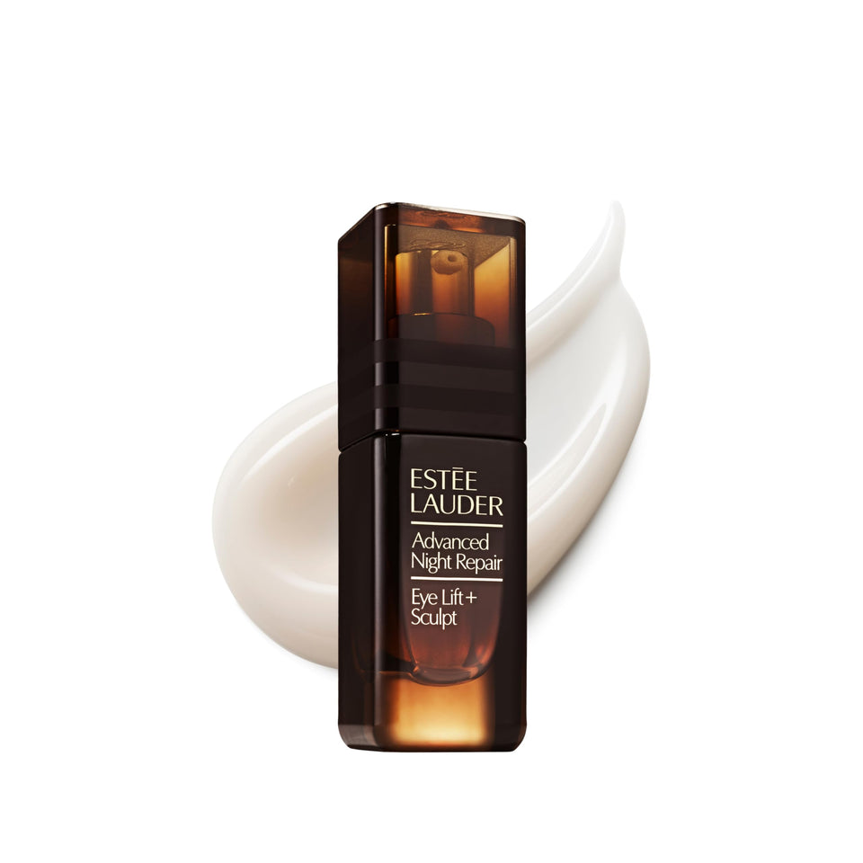 Estée Lauder front jar showing product packaging and premium finish benefit
