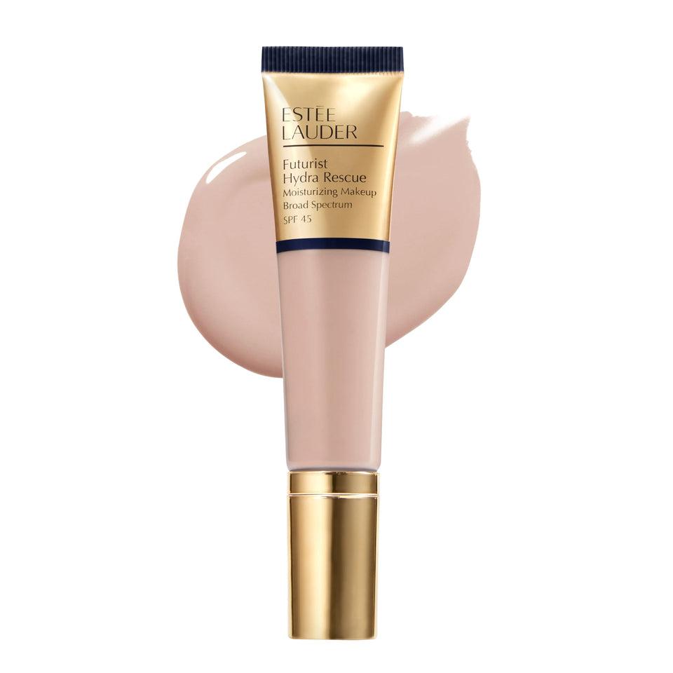 Estée Lauder Futurist front packaging showing shade 3C2 Pebble and benefit of radiant finish