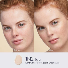 Estée Lauder pump action dispensing foundation for controlled application