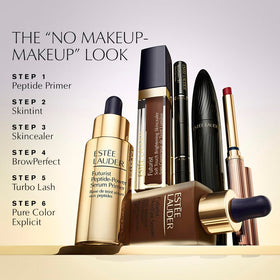 Estée Lauder product held in hand for scale, demonstrates compact travel-friendly size