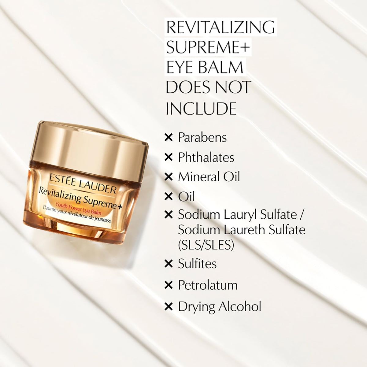 Estée Lauder product applied under eye demonstrating smoothing and radiant benefit