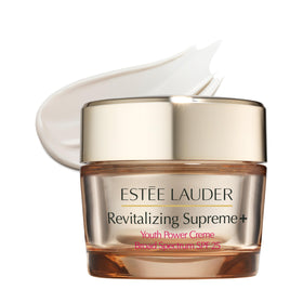 Estée Lauder jar front packaging showcasing brand and SPF 25 protection benefits