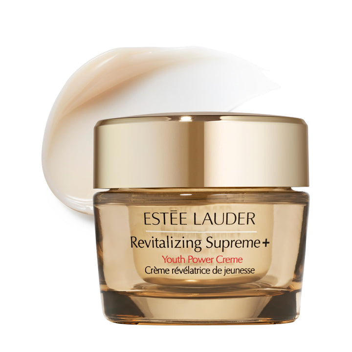Estée Lauder jar front view showing elegant packaging and premium appeal