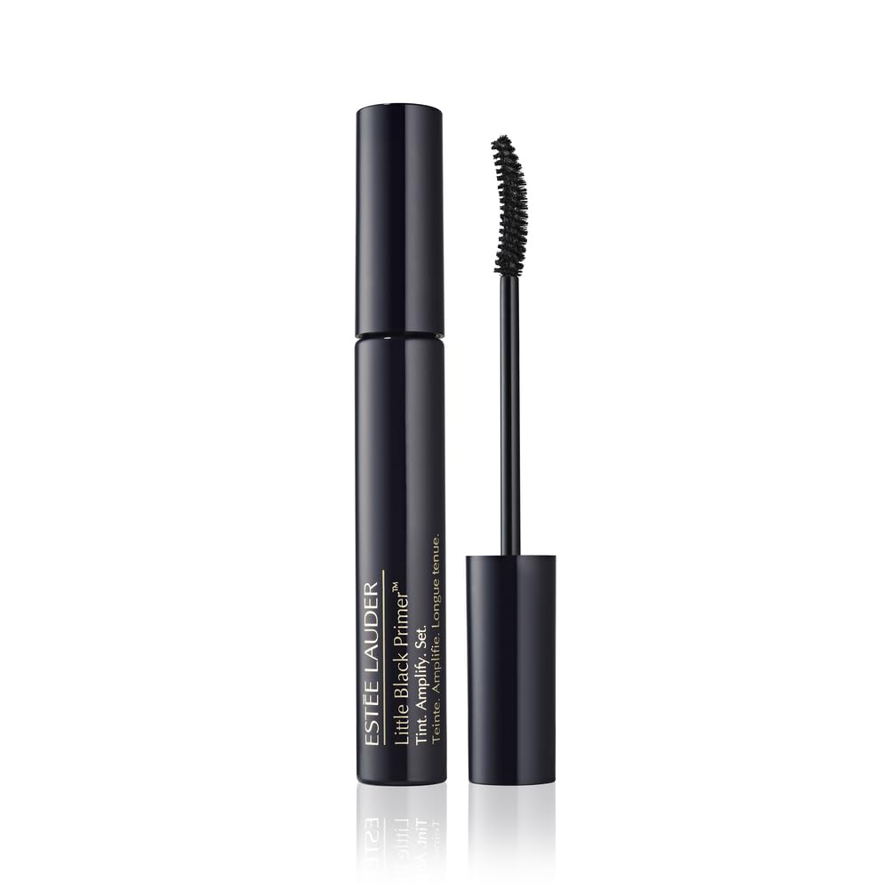 Estée Lauder little black primer front packaging showing sleek tube and label for easy identification and elegance