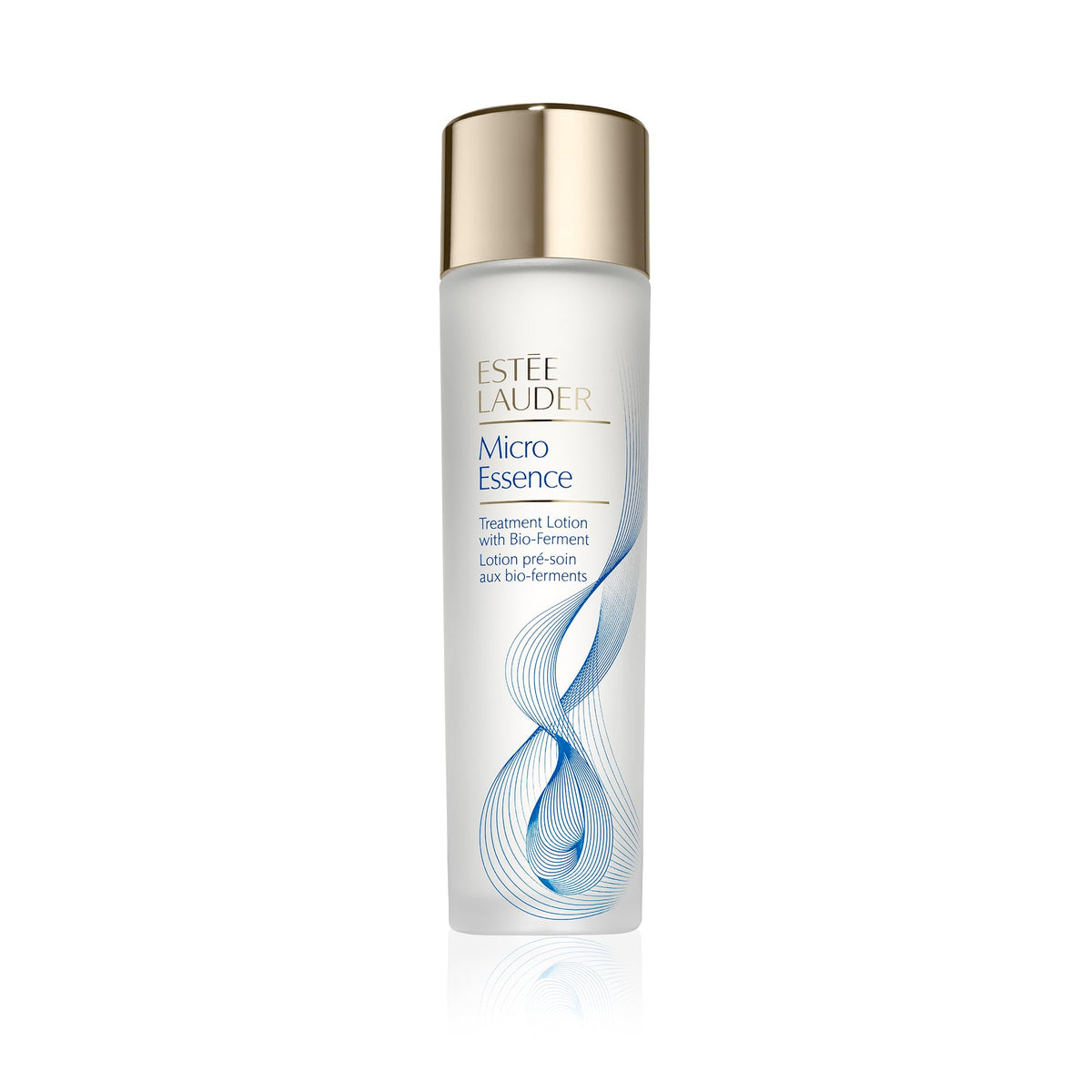Estée Lauder Micro Essence front packaging showing bottle and label for effortless barrier support