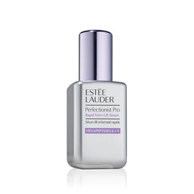 Estée Lauder bottle front view showing premium packaging and immediate lifting benefit