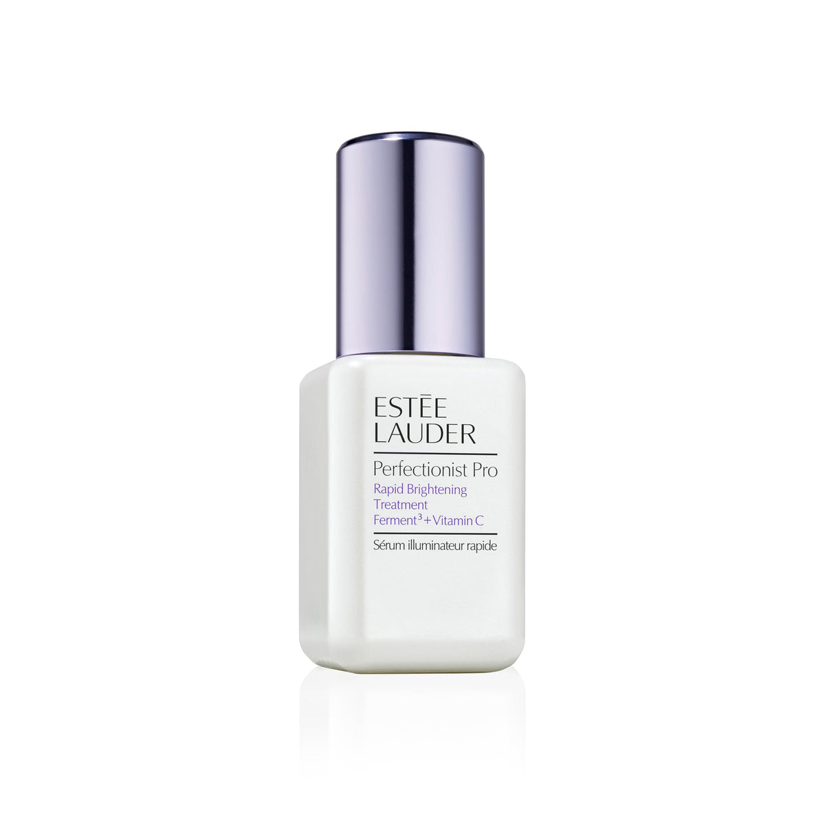Estée Lauder front bottle view showing sleek packaging and professional benefit