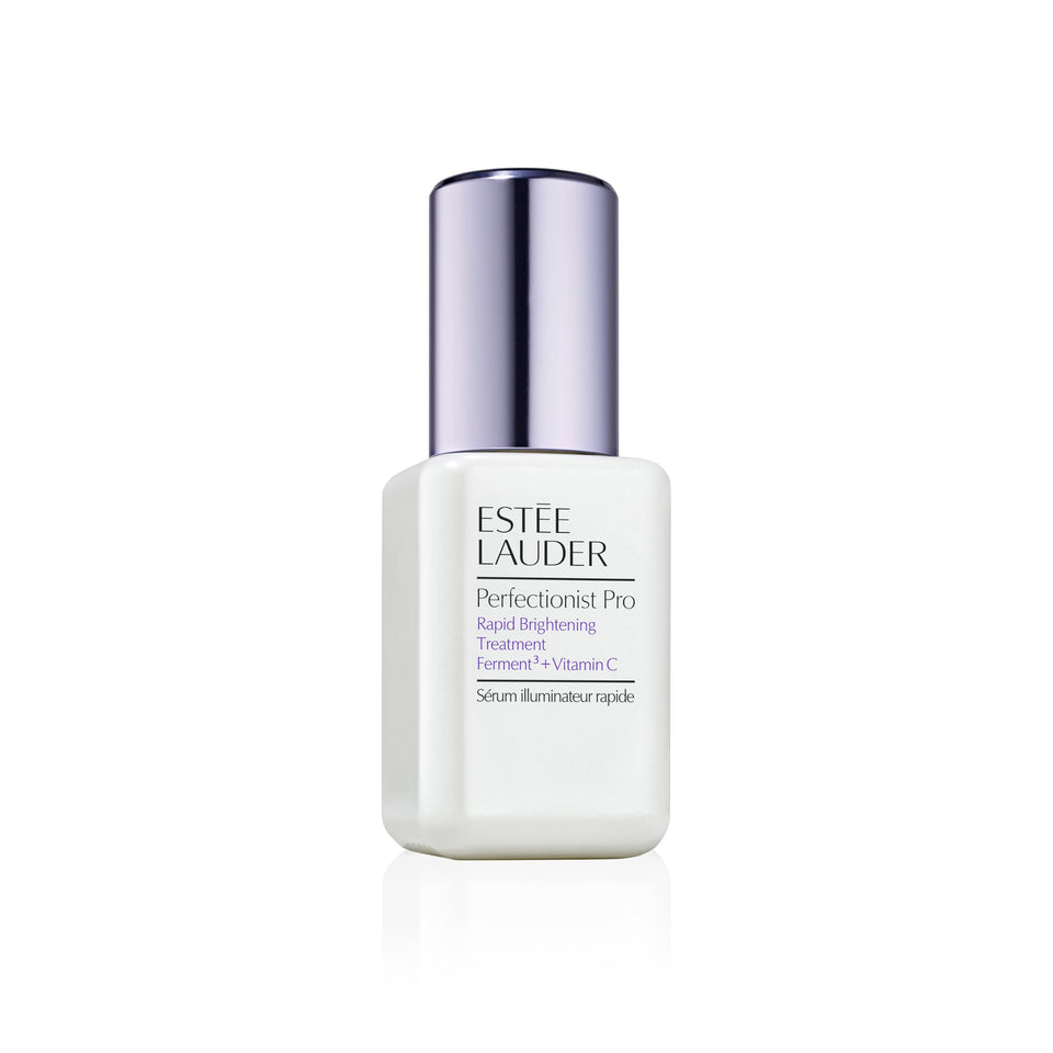 Estée Lauder front bottle view showing sleek packaging and professional benefit