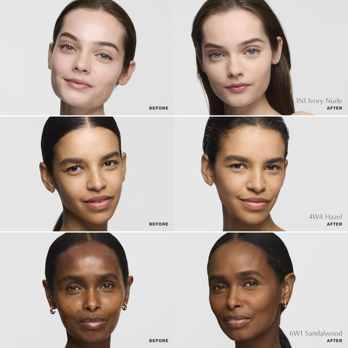 Estée Lauder powder texture close-up highlighting velvet-soft, blurring effect