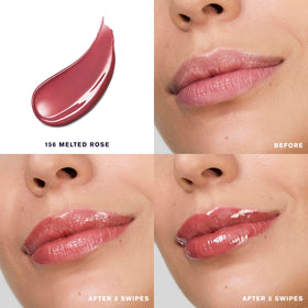 Estée Lauder open stick showing smooth melt-on texture and easy glide