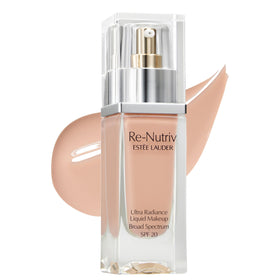 Estée Lauder front bottle view showing elegant packaging and product benefit