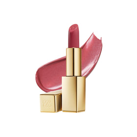 Estée Lauder front packaging showing Rebellious Rose and elegant gold case for premium presentation