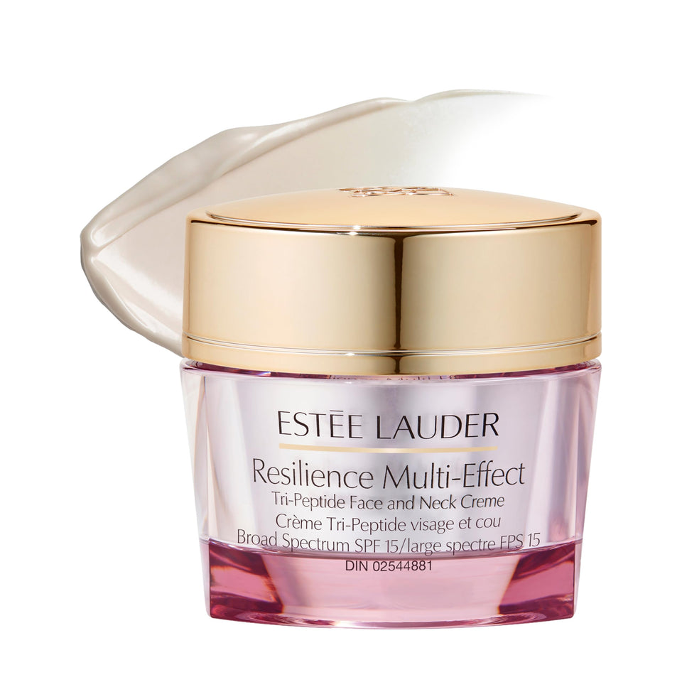 Estée Lauder front jar showing elegant packaging and product identity benefits
