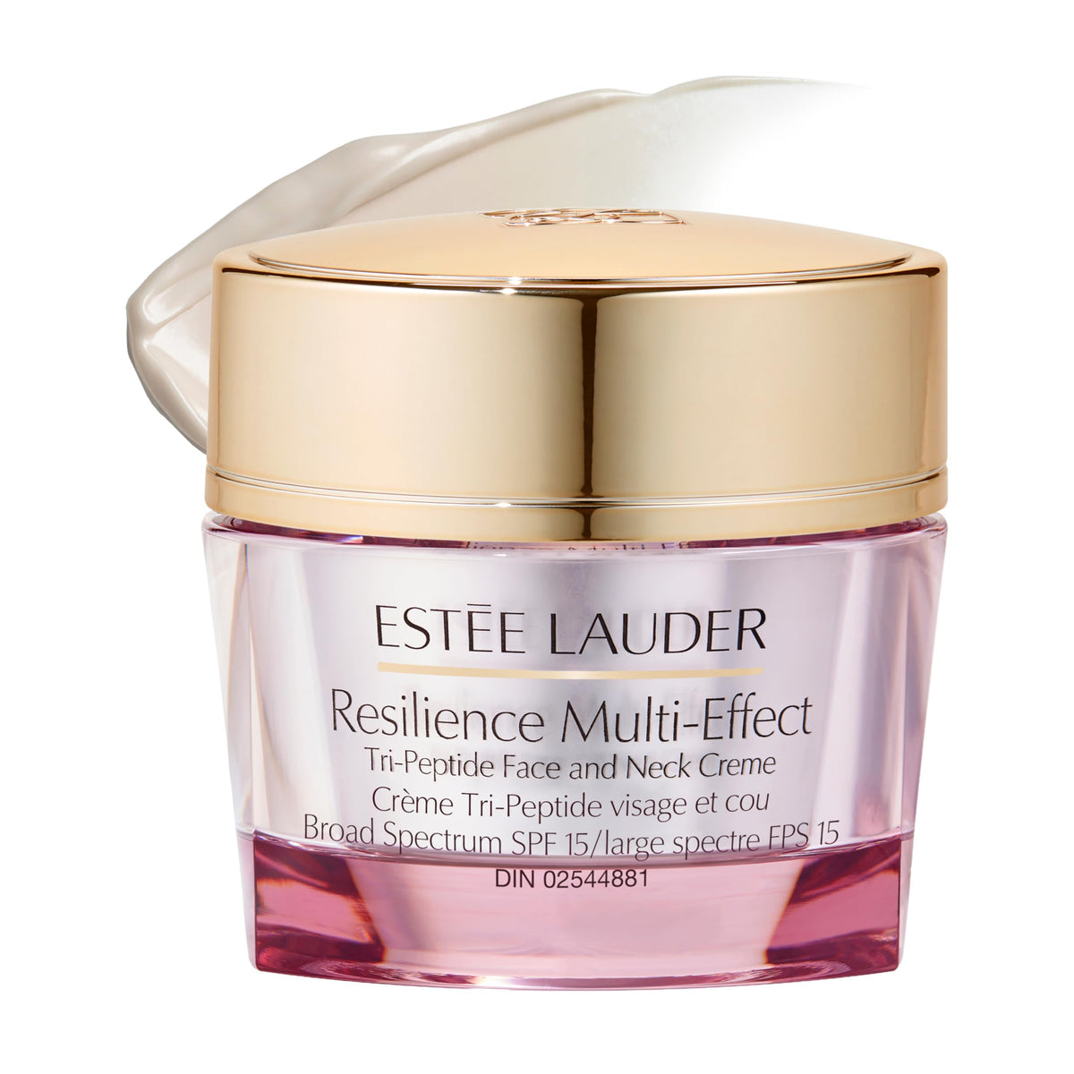 Estée Lauder front packaging showing jar and label, conveys premium protection