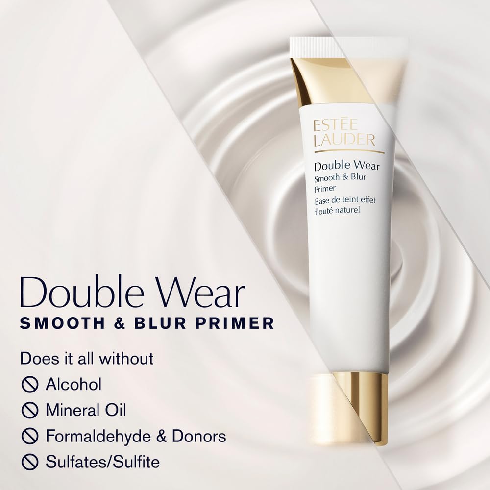 Estée Lauder product beside a coin for scale illustrating travel-friendly size benefit