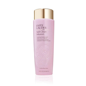 Estée Lauder front bottle view showing label and size, highlights easy dispensing