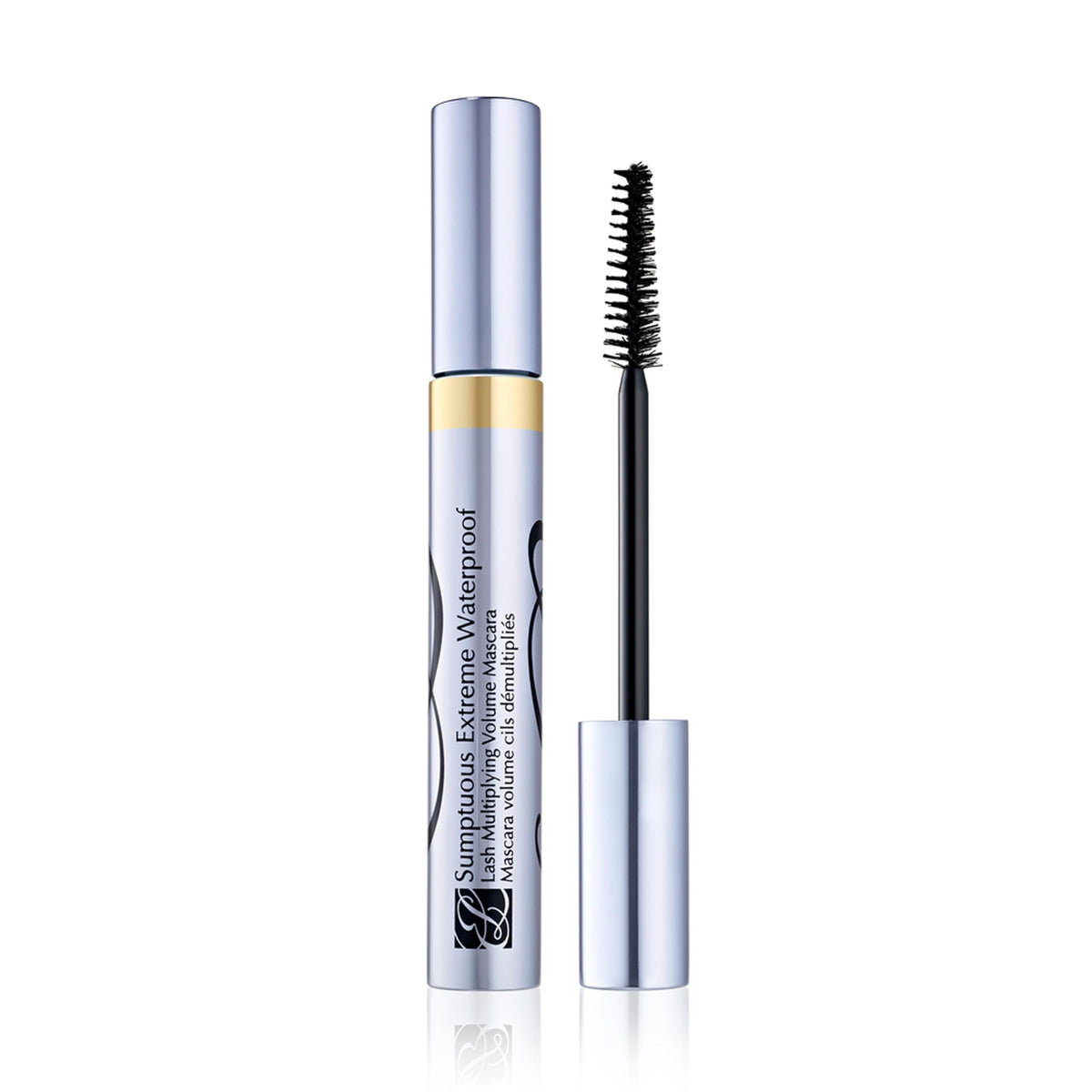 Estée Lauder front packaging showing bold waterproof mascara benefits