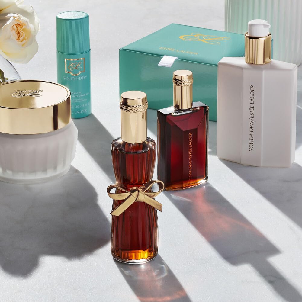 Estée Lauder lotion spread on hand during application, demonstrating smooth hydrated skin
