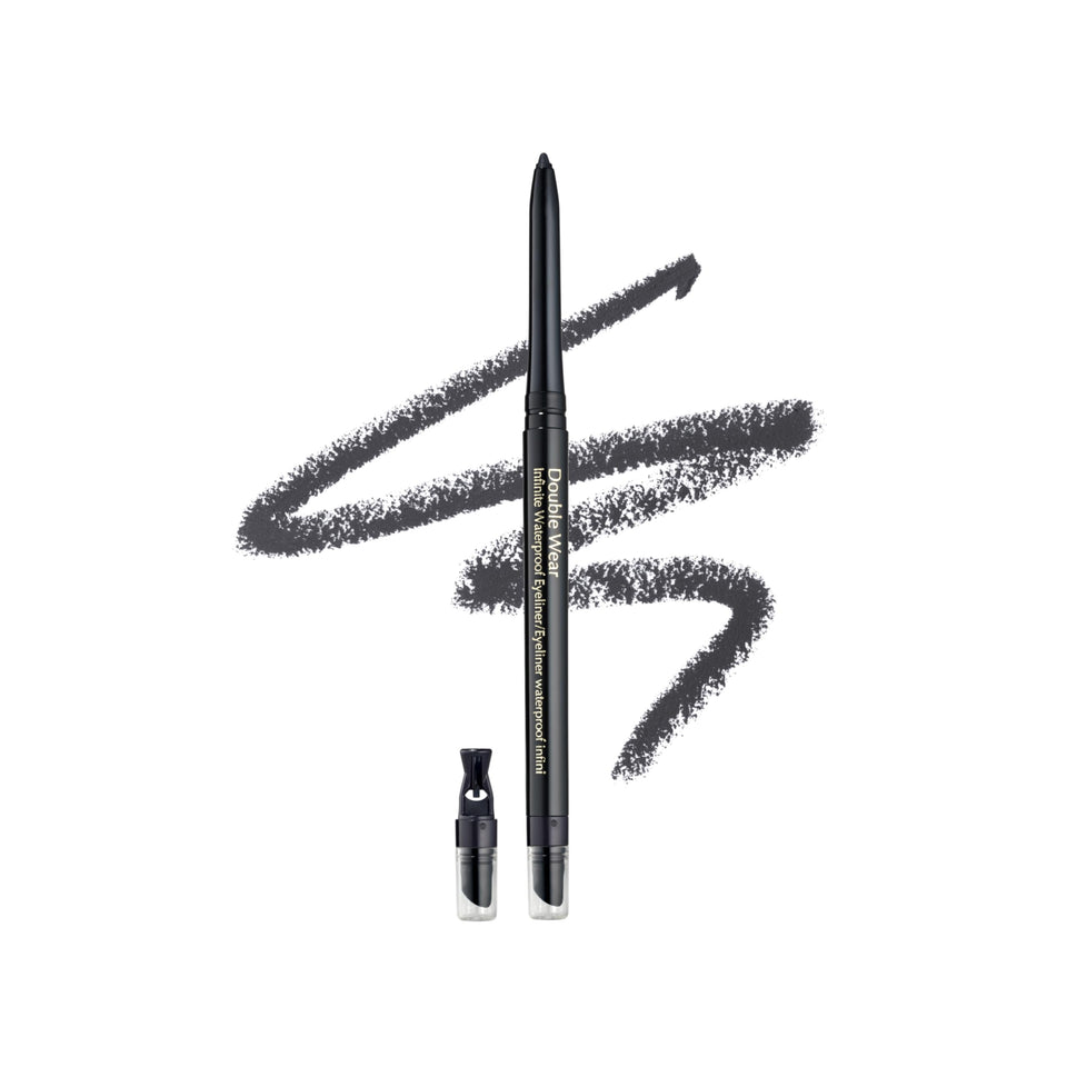 Estée Lauder pencil front packaging showing sleek branding and product color benefit longwear