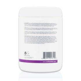 estheSKIN cream texture closeup demonstrating smooth non-sticky glide and hydration