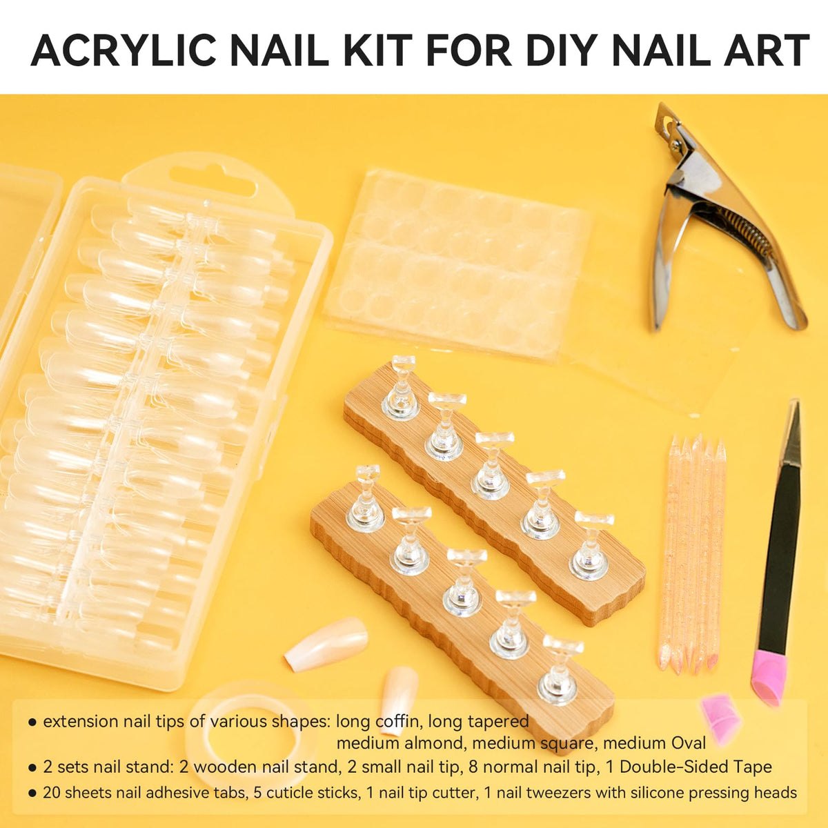 ESUOHYM assortment of art and gel-building brushes for detailed work