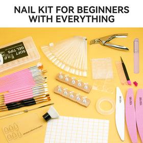 ESUOHYM kit arranged on table showing beginner-friendly salon setup
