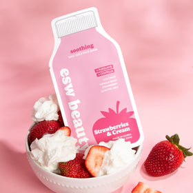 ESW Beauty label close-up showing ingredient highlights and "free of" claims