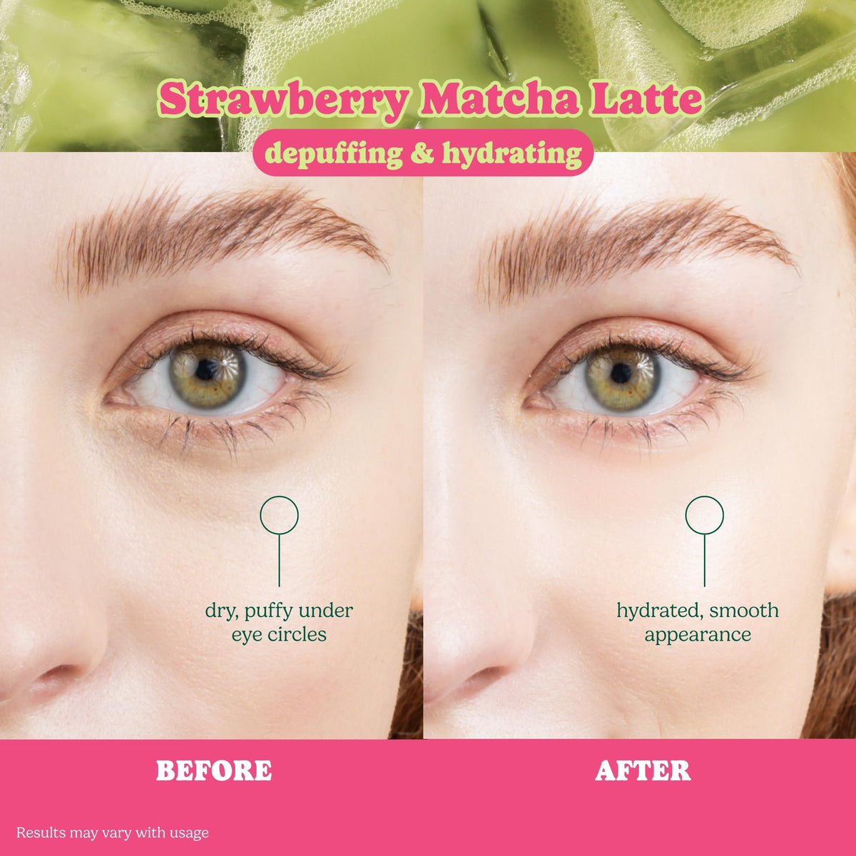 ESW Beauty opened sachet revealing two hydrogel eye patches