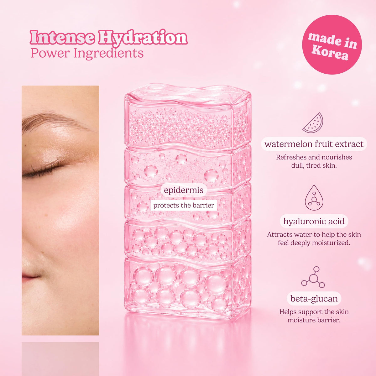 ESW Beauty sheet mask applied on model for instant hydration