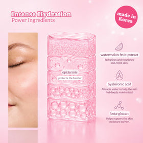 ESW Beauty sheet mask applied on model for instant hydration