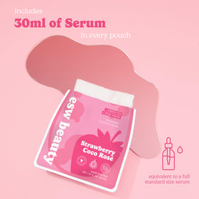 ESW Beauty Coco Lime Mojito mask sheet close-up demonstrating hydration fit