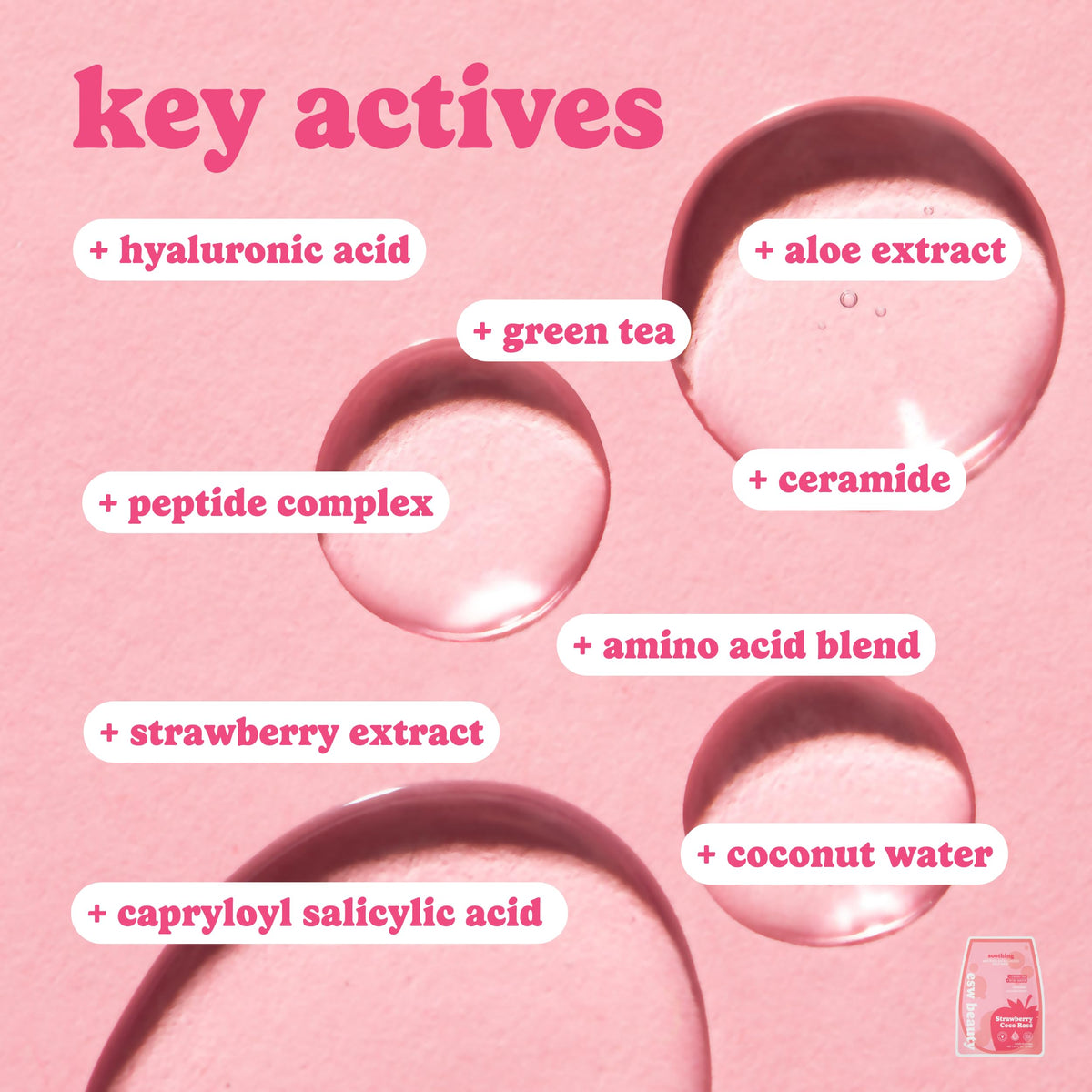 ESW Beauty masks flatlay with fruits conveying natural extracts and freshness