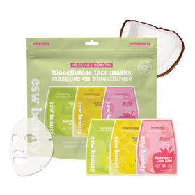 ESW Beauty mocktail set front packaging showing three masks and benefits