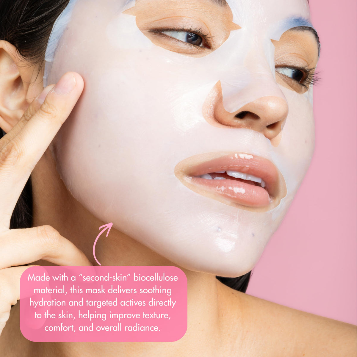 ESW Beauty Strawberry Coco Rosé serum texture showing smoothing effect