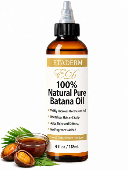 ETADERM front bottle view showing clean packaging and pure oil benefit