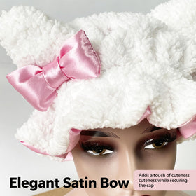 Etcial bonnet adjustable band shown for secure customizable fit