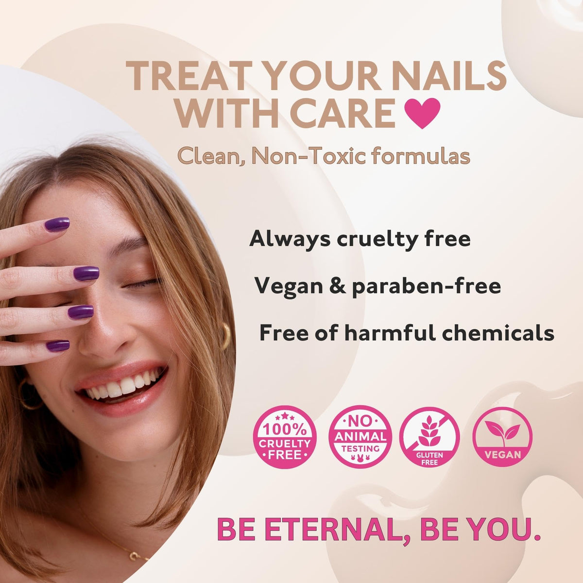 Eternal nail swatch tips showing each neon shade for color selection