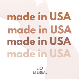 Eternal brand brush stroke close-up showing smooth texture and coverage