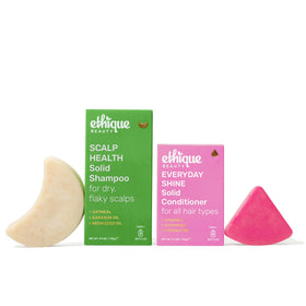 Ethique front packaging set showing bars and eco benefits for easy identification