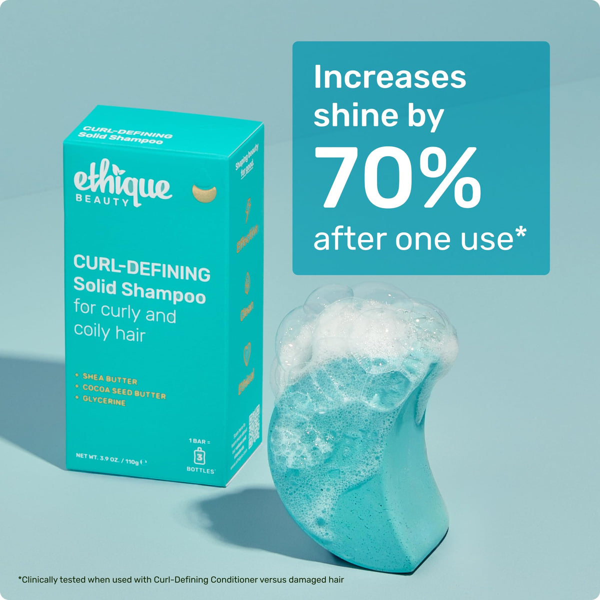 Ethique bar inside travel kit showing plastic-free packing benefit