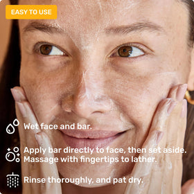 Ethique sea salt and kaolin clay ingredients arranged to show natural purifying benefit